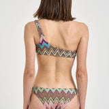 Bikini donna monospalla zig zag multicolor MC23SP02 BR014KSM9YK MISSONI 