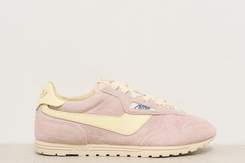 Sneakers donna Windspin in suede rosa SLWU B11 AUTRY 