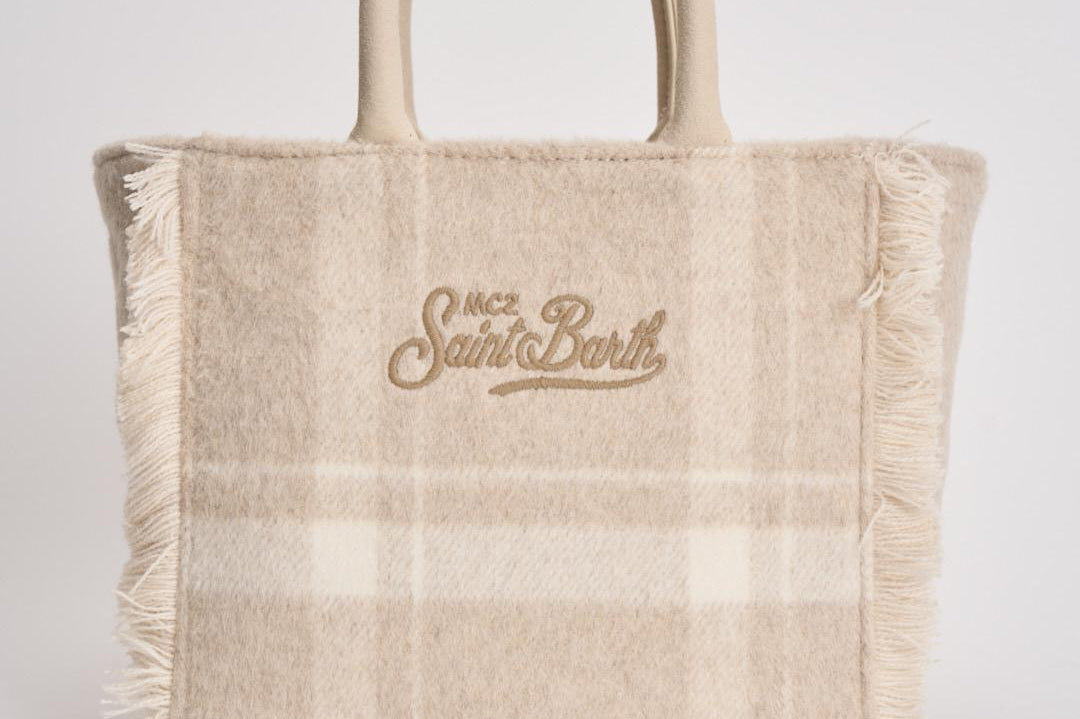 Borsa donna Vanity Felt beige VANITYFELT CHECK1110 MC2 SAINT BARTH 