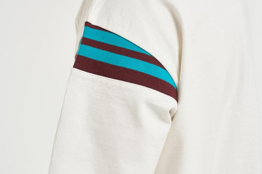 T-shirt uomo bianca e marrone TS293 CO248OFFWHITE DROLE DE MONSIEUR 