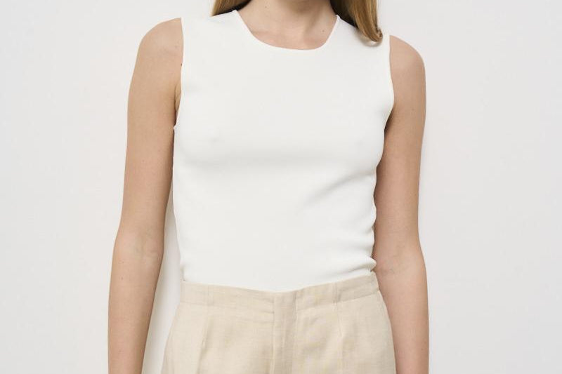 Top donna girocollo bianco D510926 ROMA25002 P.a.r.o.s.h. 