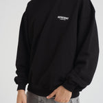 Felpa uomo girocollo nera OCM41115 BLACK REPRESENT 