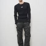 Maglia uomo a costine grigia A17512 0AKBQ900 DIESEL 
