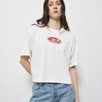 T-shirt donna bianca A15096 0NIAX141A DIESEL 