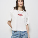 T-shirt donna bianca A15096 0NIAX141A DIESEL 