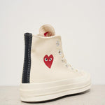Sneakers Converse donna Chuck 70 panna K129 WHITE COMME DES GARCON PLAY 