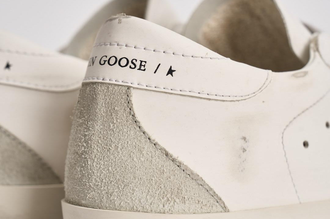 Sneakers donna Super Star bianca e grigia GWF00102 F00468510276 GOLDEN GOOSE 