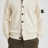Cardigan uomo con bottoni panna 5100047 S00A3V0093 STONE ISLAND 