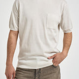 T-shirt uomo in maglia bianca KN235A 103 C.P. COMPANY 