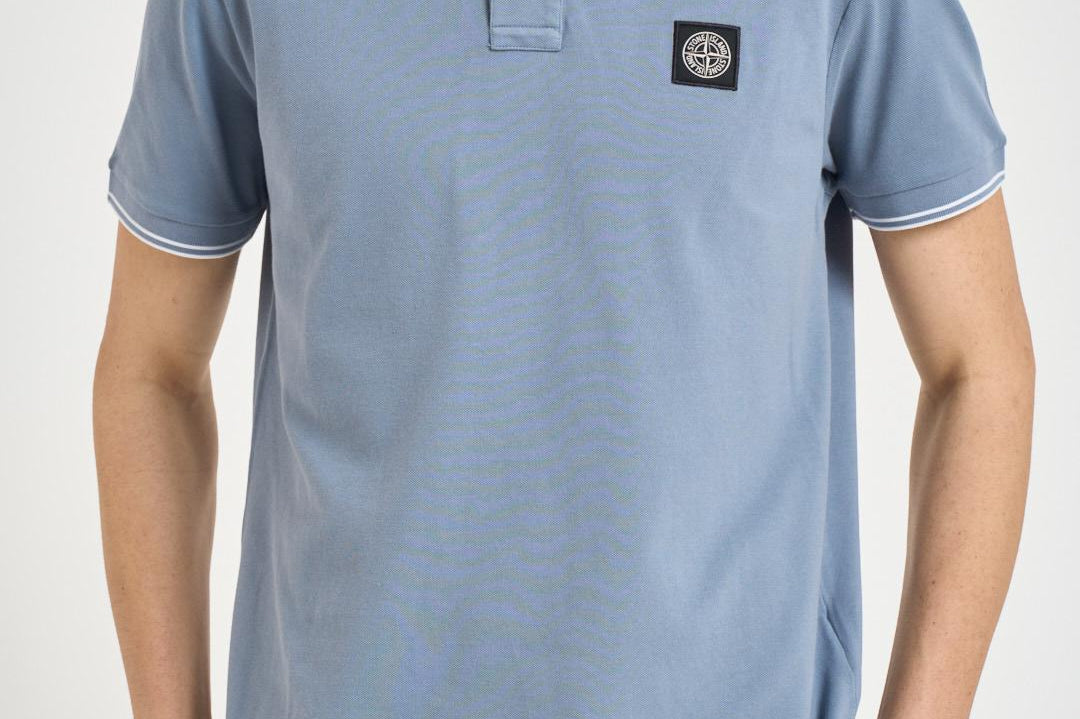 Polo uomo manica corta celeste 2200010 S0018V0024 STONE ISLAND 