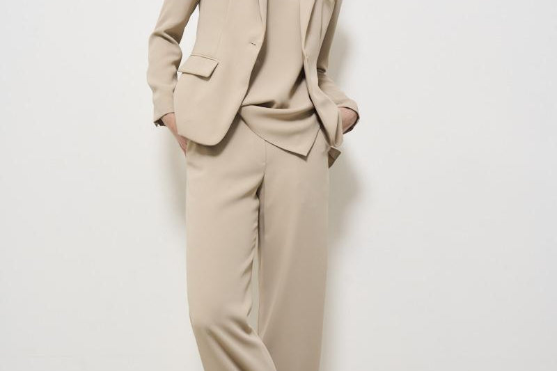 Blazer donna monopetto sabbia D420220 PANTY25003 P.a.r.o.s.h. 