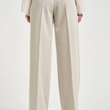 Pantalone donna con pieghe grigio 106607A18E PAULAI18 PINKO 