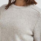 Girocollo donna maniche lunghe grigio chiaro CAROLINE 2239BOULEAU KUJTEN 