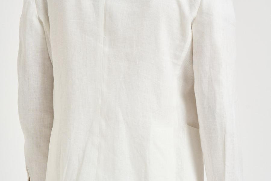 Abito uomo bianco in lino MERINI ABS707BIANCO ACCADEMIE TESSILI 