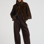 Eco pelliccia donna corta marrone 9044 PECAN SWORD 6.6.44 