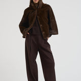 Eco pelliccia donna corta marrone 9044 PECAN SWORD 6.6.44 