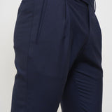 Pantalone uomo con pinces blu RETRO FA1755XROYAL BERWICH 