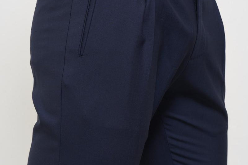 Pantalone uomo con pinces blu RETRO FA1755XROYAL BERWICH 
