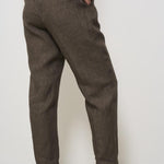 Pantalone donna marrone melange ALICEL LM104BROWN BERWICH 
