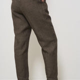 Pantalone donna marrone melange ALICEL LM104BROWN BERWICH 