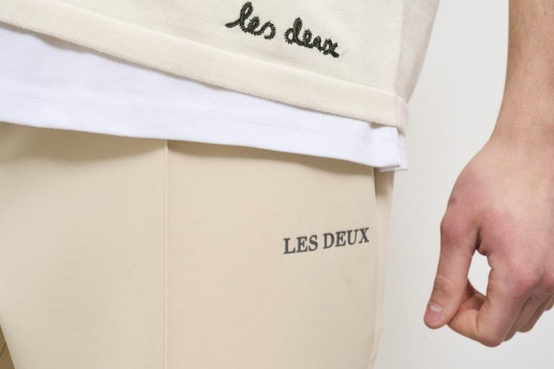 Camicia uomo in cotone panna LDM310155 215215IVORY LES DEUX 