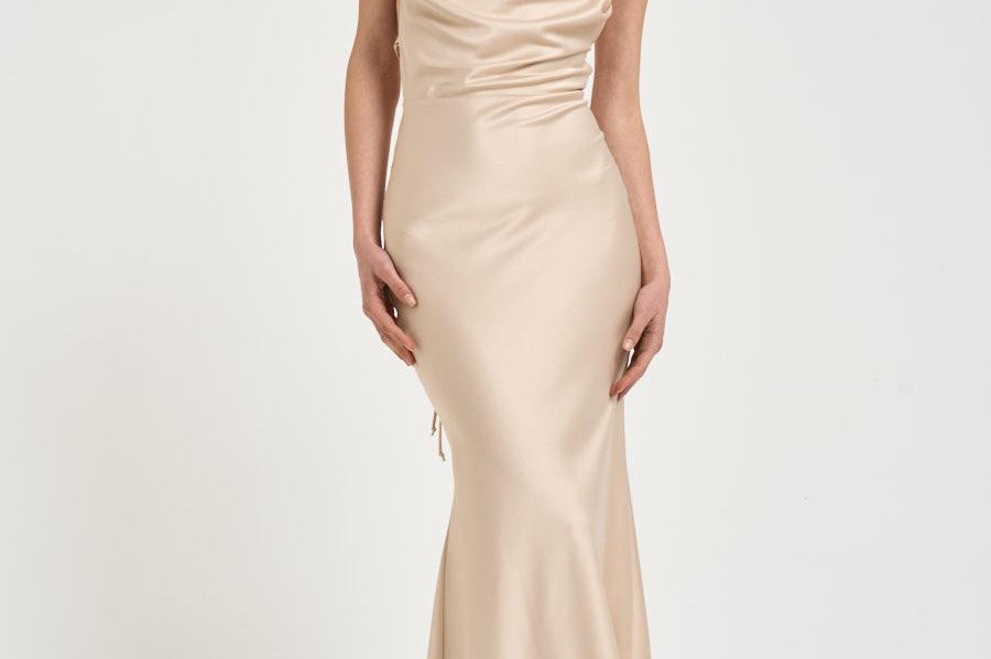 Abito donna lungo beige 16196 BEIGE ACTUALEE 