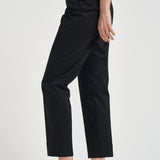 Pantalone donna con risvolto nero ALICE LONG CRSILKNERO BERWICH 