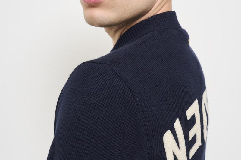 Maglia uomo girocollo blu GMP00841 P00066250486 GOLDEN GOOSE 