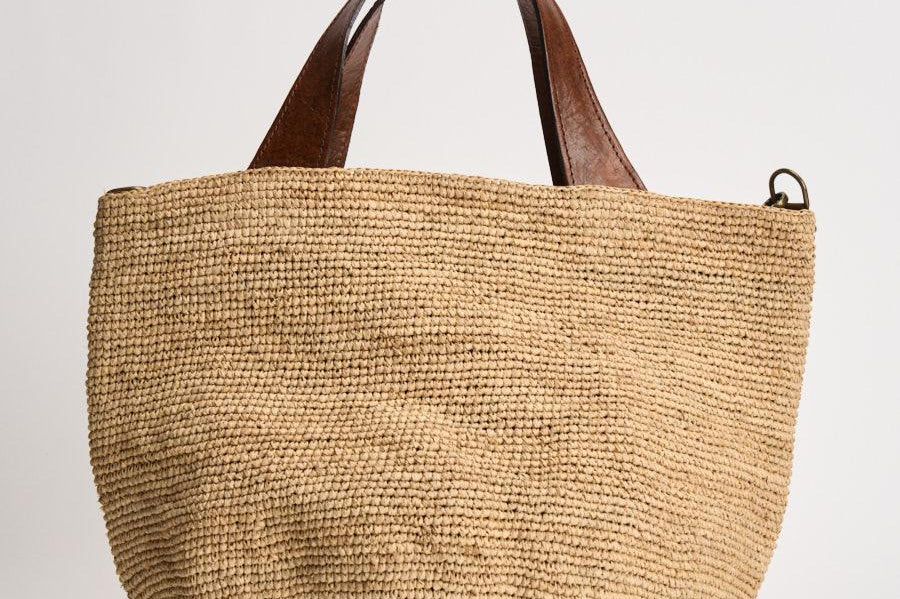 Borsa donna Mirozy in rafia beige MIROZY TEA IBELIV 