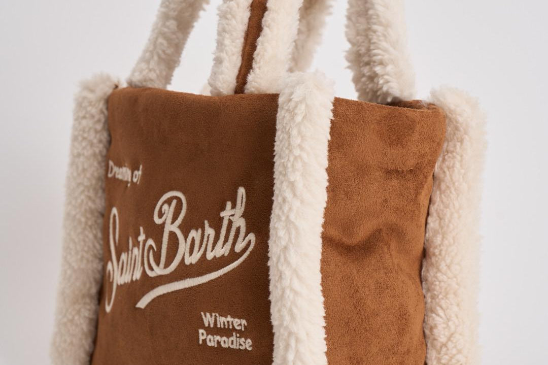 Borsa donna Vanity mini Shearling cammello VANITYMNSHEAR 1910 MC2 SAINT BARTH 