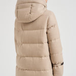 Piumino donna midi trapuntato beige PI002104D 1985 HERNO 