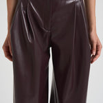 Pantalone in eco pelle donna T180471E CABERNET THE ANDAMANE 