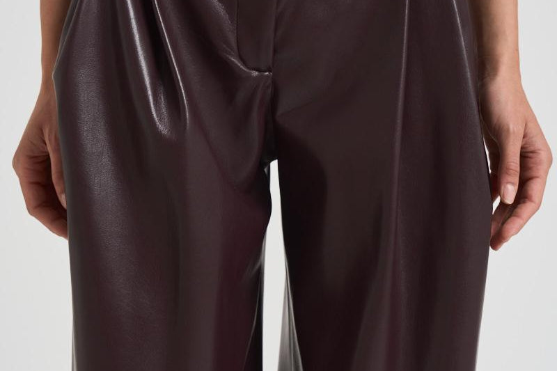 Pantalone in eco pelle donna T180471E CABERNET THE ANDAMANE 