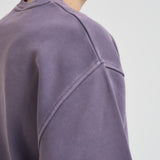 Felpa uomo girocollo lilla LDM200186 365365GREYSTONE LES DEUX 