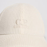 Cappellino uomo a costine panna CMAC226A 110472A402 CP COMPANY 