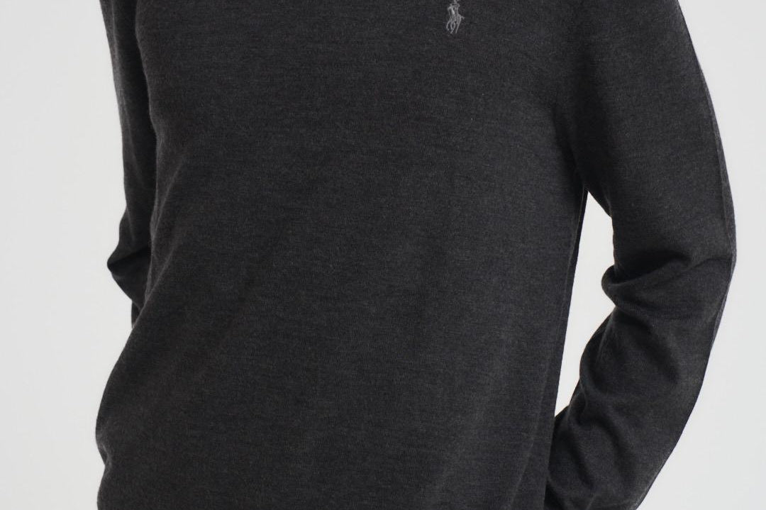 Maglia uomo girocollo antracite 710946143 003 RALPH LAUREN 