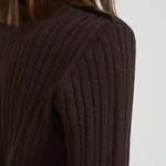 Maglia a trecce donna GWP02467 P00211090108 GOLDEN GOOSE 