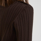 Maglia a trecce donna GWP02467 P00211090108 GOLDEN GOOSE 