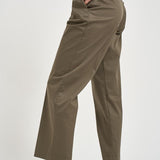 Pantalone donna dritto verde SERENA CROP UB1465XARMY BERWICH 