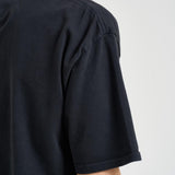 T-shirt uomo girocollo nera TT04012 6006BLACKWHITEYELLOW RHUDE 