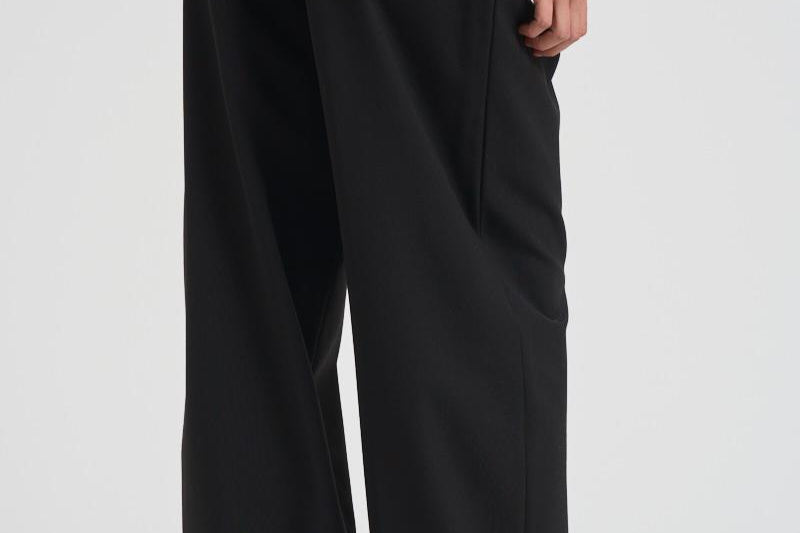 Pantalone donna in lana C3104 W0206BLACK THE LATEST 