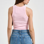Top donna a costine rosa ADA VINTAGE 08653L MC2 SAINT BARTH 