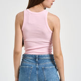 Top donna a costine rosa ADA VINTAGE 08653L MC2 SAINT BARTH 
