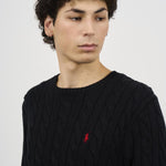 Maglia uomo nera girocollo 710775885 012 RALPH LAUREN 