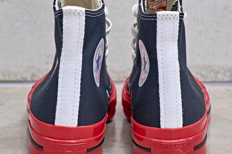 Converse x Comme des Garçons PLAY Chuck 70 High Red Sole K124 BLACK COMME DES GARCON PLAY 