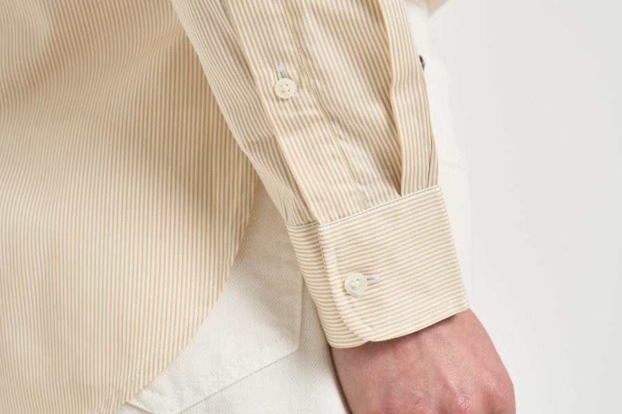 Camicia donna a righe giallo pastello 211910743 505 RALPH LAUREN 