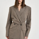 Blazer donna doppiopetto Sunrise tortora SUNRISE BROWNTERRA IRO 