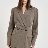 Blazer donna doppiopetto Sunrise tortora SUNRISE BROWNTERRA IRO 