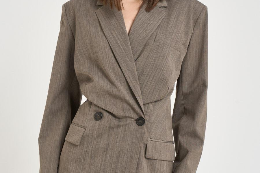 Blazer donna doppiopetto Sunrise tortora SUNRISE BROWNTERRA IRO 