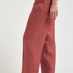 Pantaloni donna dritto rosso mattone A04210D 01926124 PESERICO 